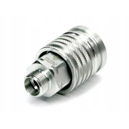 Hydraulic quick connector, Euro socket, M18x1, 5 threads