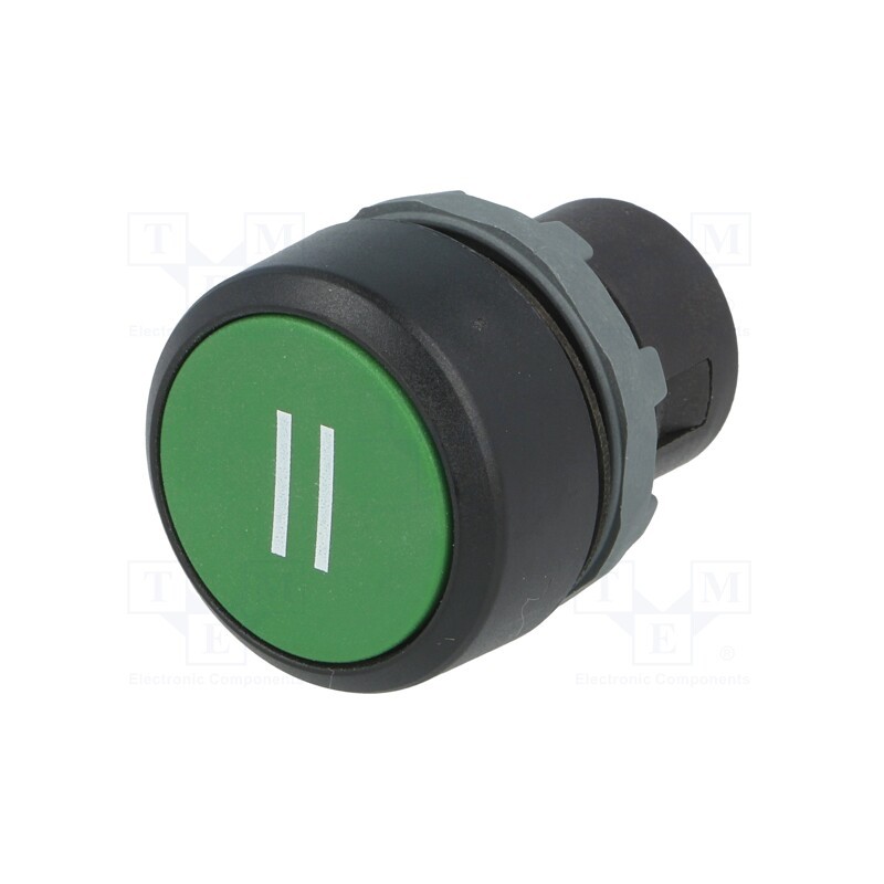 1 pcs x ABB - 1SFA616160R1032 - Switch: push-button, 22mm, Stabl.pos: 1, green, none, IP66, flat