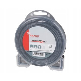 Braided line for scythe brushcutters 2 5mm 15m granite