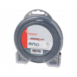 Braided line for scythe brushcutters 2 5mm 15m granite