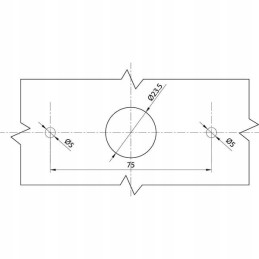 Rectangular LED side position lamp 12 24v