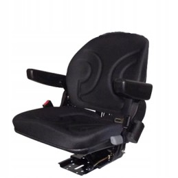 Tractor seat with tilt and height adjustment
