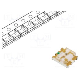 10 pcs x LUCKYLIGHT - S155SGC-2S-2A - LED, SMD, 3227, red/yellow-green, 3.2x2.7mm, 120°, λd: 570nm,640nm