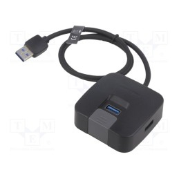 1 pcs x VENTION - CHABD - Hub USB, USB A socket x4,USB A plug, USB 2.0,USB 3.0, PnP, black