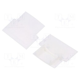 1 pcg x GTV Poland - PA-ZASGLAX-10 - Cap for LED profiles, white, 10pcs.