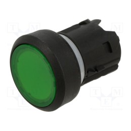 1 pcs x SIEMENS - 3SU1001-0AB40-0AA0 - Switch: push-button, 22mm, Stabl.pos: 1, green, flat, Pos: 2, Ø22mm