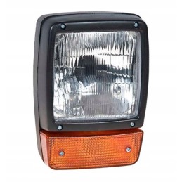 Headlight with rectangular turn signal jcb etc