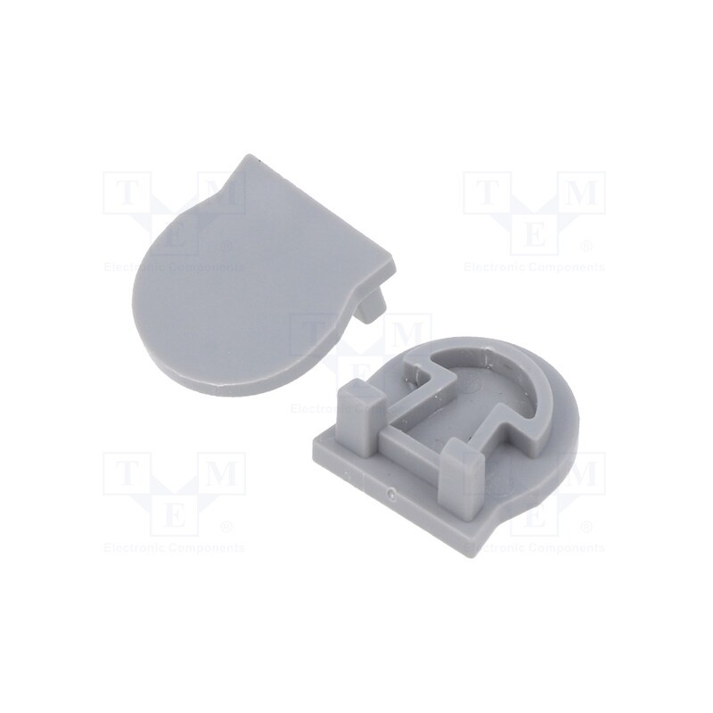 1 pcg x GTV Poland - PA-ZASGLAXMNKO-00 - Cap for LED profiles, silver, 10pcs.