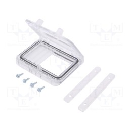 1 pcs x SCHNEIDER ELECTRIC - NSYVA274M - Inspection windows, 78x95x15mm, IP65, on hinged