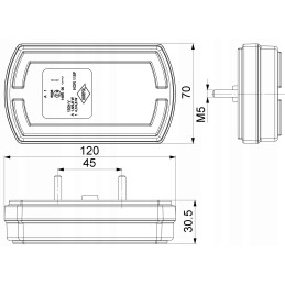 Front position lamp and turn signal LED 12 24v