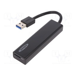 1 pcs x EDNET - 85240 - Card reader: memory, USB 3.0, black, 5Gbps, Communication: USB
