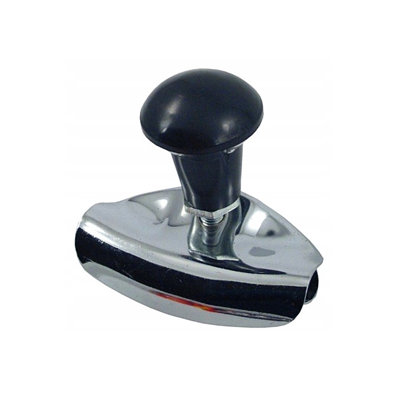 Ball t0l11 straight steering wheel knob, chrome tir b