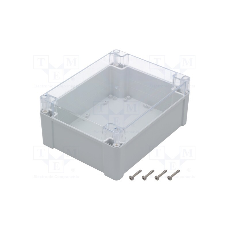 1 pcs x KRADEX - ZP240.190.105JPH TM ABS-PC - Enclosure: multipurpose, X: 190mm, Y: 240mm, Z: 105mm, ZP, ABS, gasket