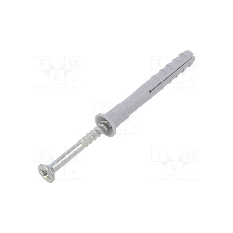 1 pcg x FISCHER - 48791 - Plastic anchor, with screw, 6x60, zinc-plated steel, N, 100pcs.