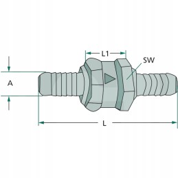 One-way check valve