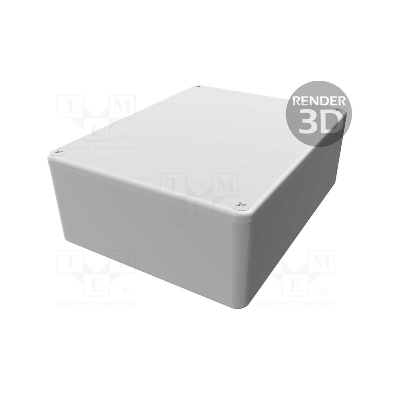 1 pcs x HAMMOND - 1590WBBSBK - Enclosure: multipurpose, X: 94mm, Y: 119mm, Z: 42mm, 1590W, aluminium