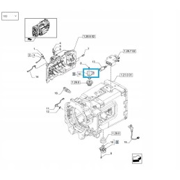 Potentiometer new holland t7000 case puma 87685207