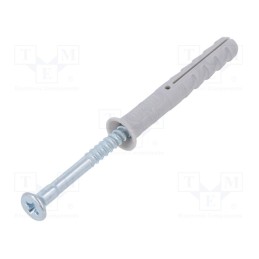 1 pcg x FISCHER - 48788 - Plastic anchor, with screw, 6x40, zinc-plated steel, N, 100pcs.