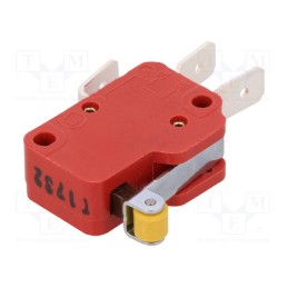 1 pcs x Marquardt - 1006.1201 - Microswitch SNAP ACTION, 10A/400VAC, with lever (with roller)