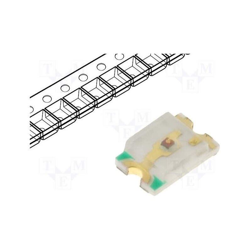 10 pcs x OPTOFLASH - OF-SMD2012Y - LED, SMD, 0805, yellow, 210÷270mcd, 2x1.25x0.68mm, 120°, 1.8÷2V