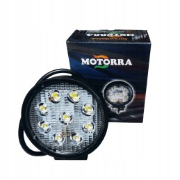 Halogen LED work lamp 10 30v 9x3w round mo