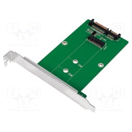 1 pcs x LOGILINK - PC0085 - SATA to M.2 adapter, silver, Support: SATA,SSD