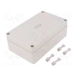 1 pcs x SPELSBERG - 11041401 - Enclosure: multipurpose, X: 110mm, Y: 180mm, Z: 63mm, flat, TK PS