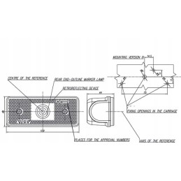 LED 103k rear marker position lamp