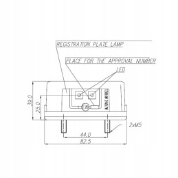 LED license plate lamp