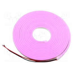 5 m x IPIXEL LED - N006120BC1LZ (PINK) - NEON LED tape, pink, 2835, 24V, LED/m: 120, 6mm, IP65, 8W/m, Thk: 12mm