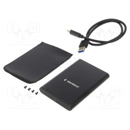 1 pcs x GEMBIRD - EE2-U3S-6 - Hard discs housing: 2,5', LED status indicator, USB 3.1, black