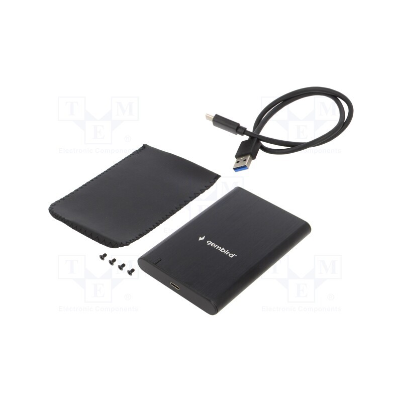 1 pcs x GEMBIRD - EE2-U3S-6 - Hard discs housing: 2,5', LED status indicator, USB 3.1, black