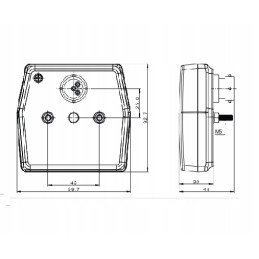 LED front lamp 12v 2 functions, position, direction