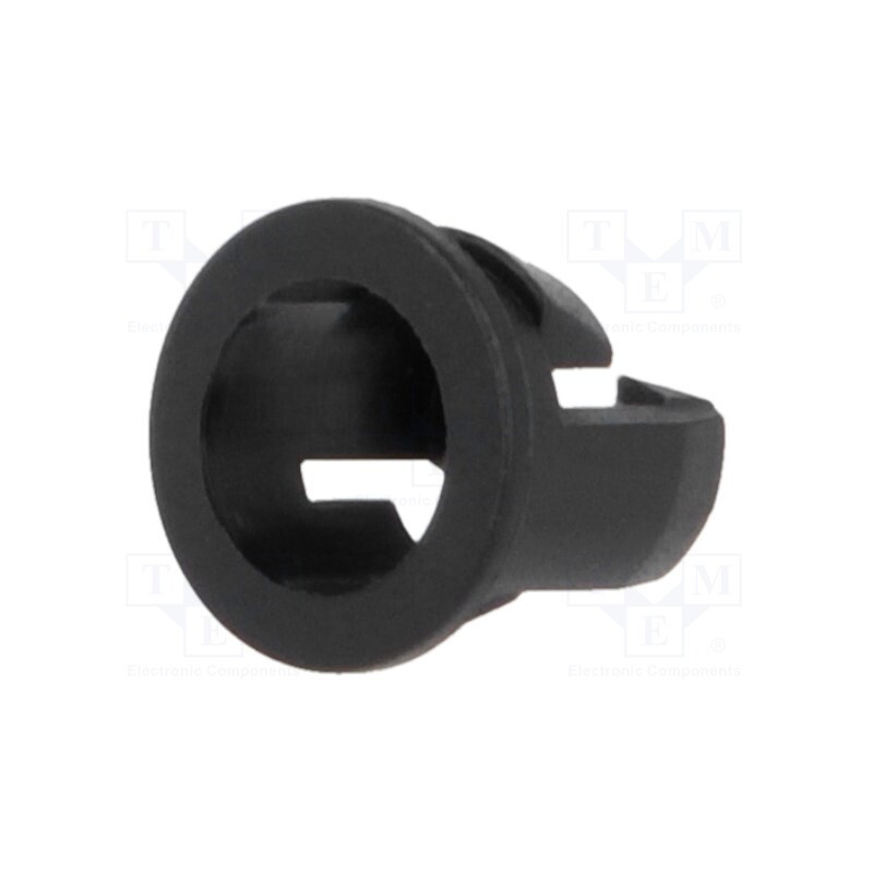 10 pcs x FIX&FASTEN - FIX-LED5-13 - LED holder, 5mm, one-piece, black, UL94V-2, L: 6.9mm, Mat: polyamide