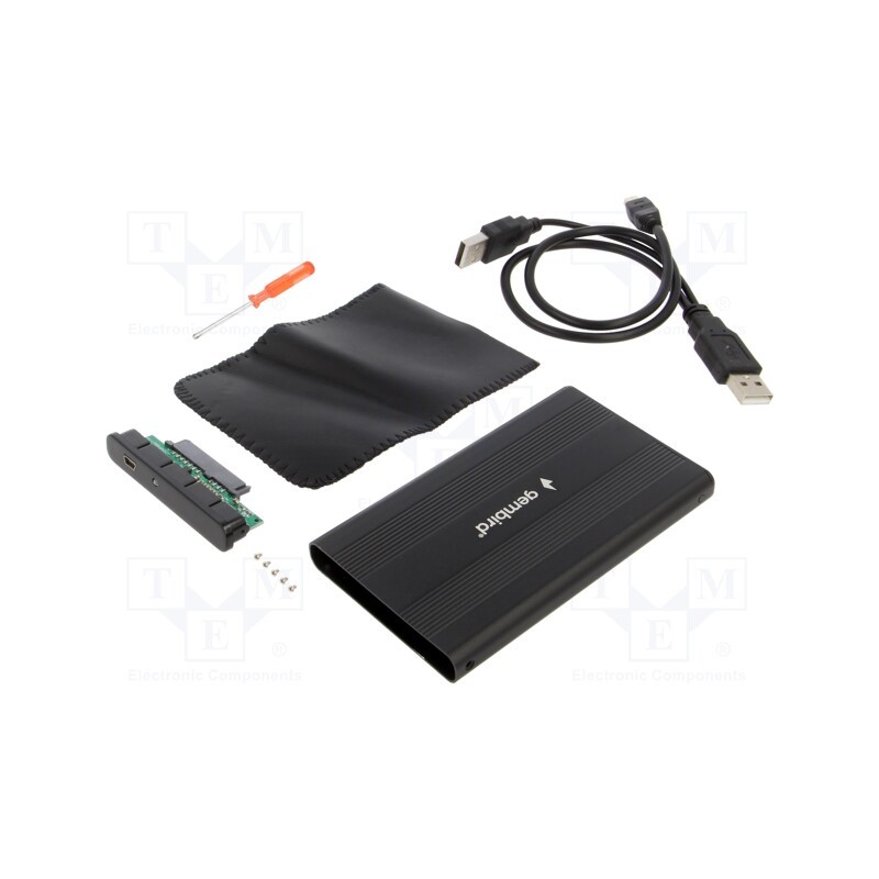 1 pcs x GEMBIRD - EE2-U2S-5 - Hard discs housing: 2,5', USB 2.0, Enclos.mat: aluminium, black