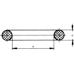 Sealing ring o-ring 123x6mm Kramp