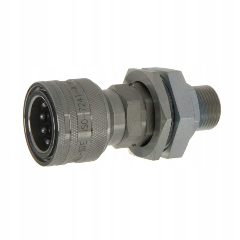 Quick connector with pressure eliminator m22x1 5
