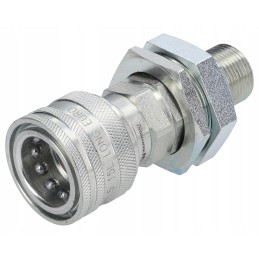 Quick connector with pressure eliminator m22x1 5