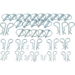 Universal set of cotter pins and pins, 50 pcs