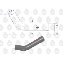 Set of radiator hoses 4 6 cyl C 385