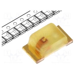 10 pcs x KINGBRIGHT ELECTRONIC - KPH-1608YD - LED, SMD, 0603, yellow, 3÷8mcd, 1.6x0.8x0.65mm, 120°, 2.1÷2.5V, 20mA