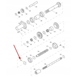 Te354 361t 21 bearing spacer ring 3 7 mm