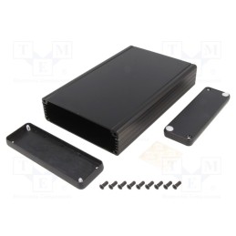 1 pcs x HAMMOND - 1455L1602BK - Enclosure: with panel, 1455, X: 103mm, Y: 160mm, Z: 30mm, aluminium