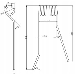 Finger of the Mesko S carousel rake