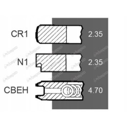 New Holland TS Ford 111 76mm engine rings