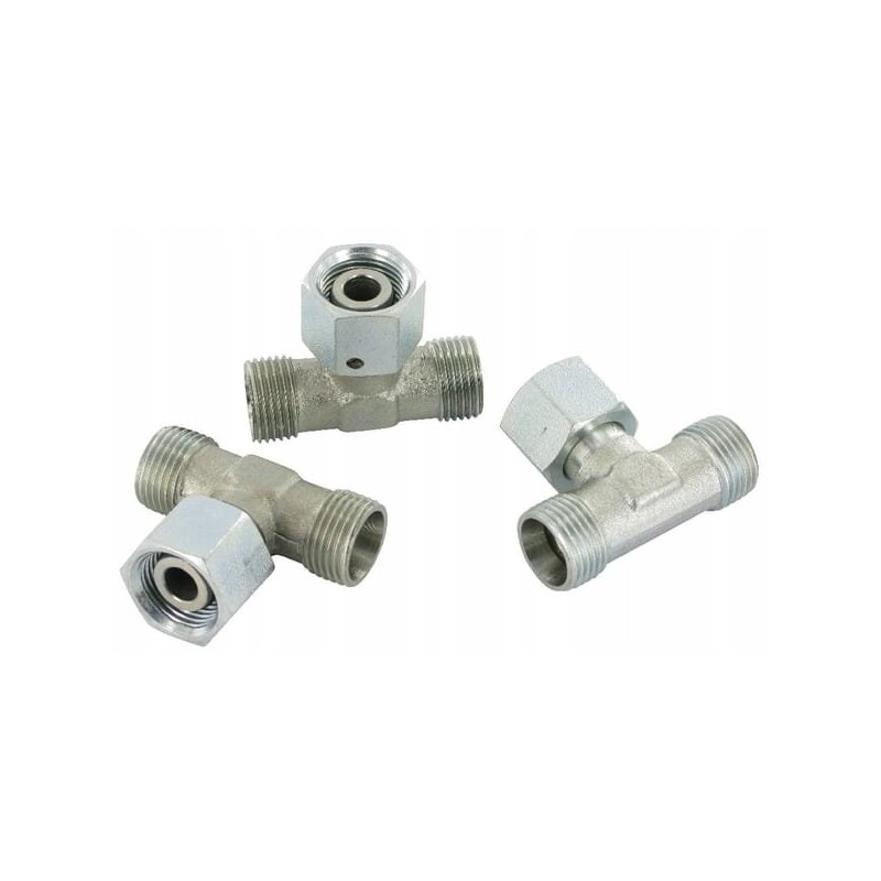 T-connector with symmetrical nut m26x1 5 1