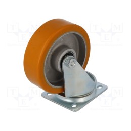 1 pcs x COLSON - JTAU 1252 6150 -AS - Transport wheel, Ø: 125mm, W: 38mm, H: 155mm, torsional, 250kg