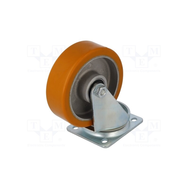1 pcs x COLSON - JTAU 1252 6150 -AS - Transport wheel, Ø: 125mm, W: 38mm, H: 155mm, torsional, 250kg