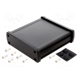 1 pcs x GAINTA - ALUG704BK110 - Enclosure: multipurpose, X: 113.7mm, Y: 119mm, Z: 35.2mm, aluminium