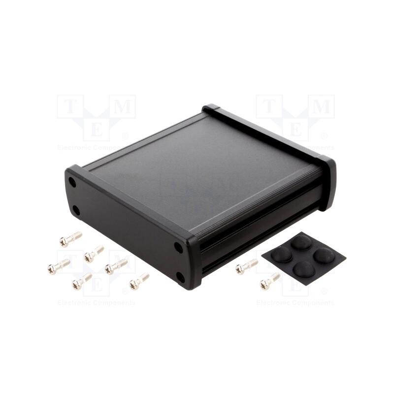 1 pcs x GAINTA - ALUG704BK110 - Enclosure: multipurpose, X: 113.7mm, Y: 119mm, Z: 35.2mm, aluminium